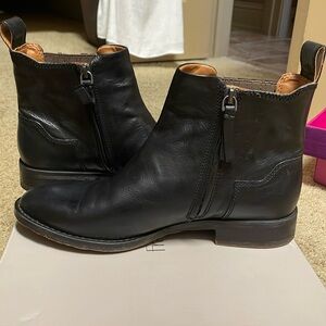 Franco Sarto Black leather booties